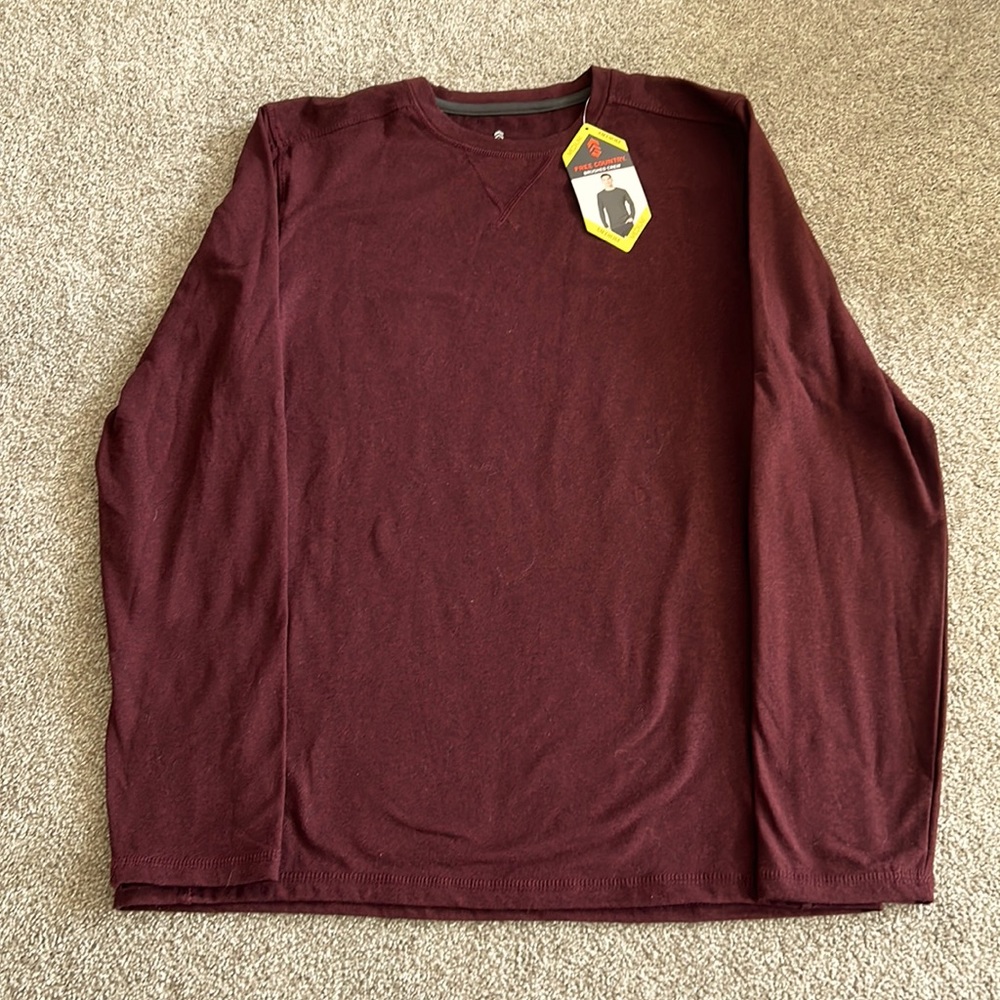 Brand New w/tags Mens Brushed Crew Micr Tech shirt